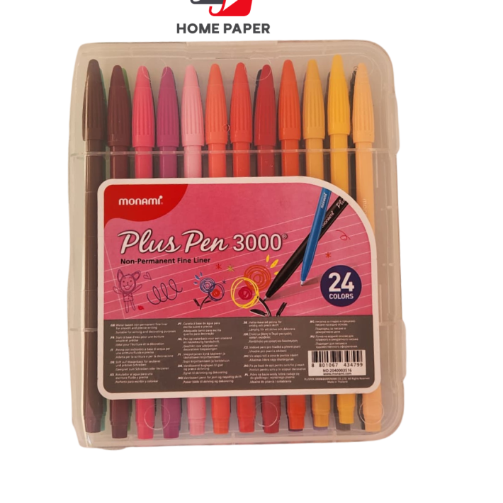 Set 24 Marcadores Plus Pen 3000  Monami