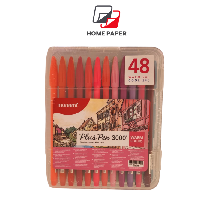 Set 48 Marcadores Plus Pen 3000  Monami